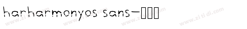 harharmonyos sans字体转换